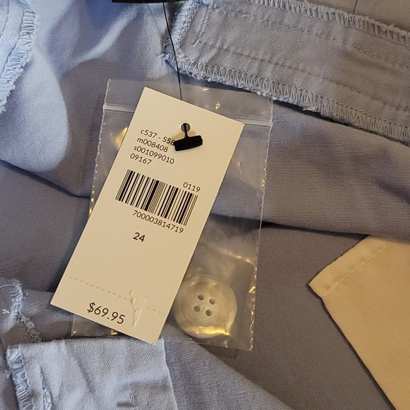 NWT: Lane Bryant Blue Ruffle Boyfriend Pan… - Picture 7 of 9
